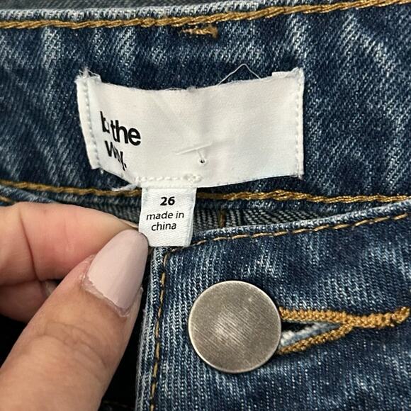 Revolve By The Way Sasha Distressed Mid Wash Denim Jeans Size 26 - Picture 7 of 7